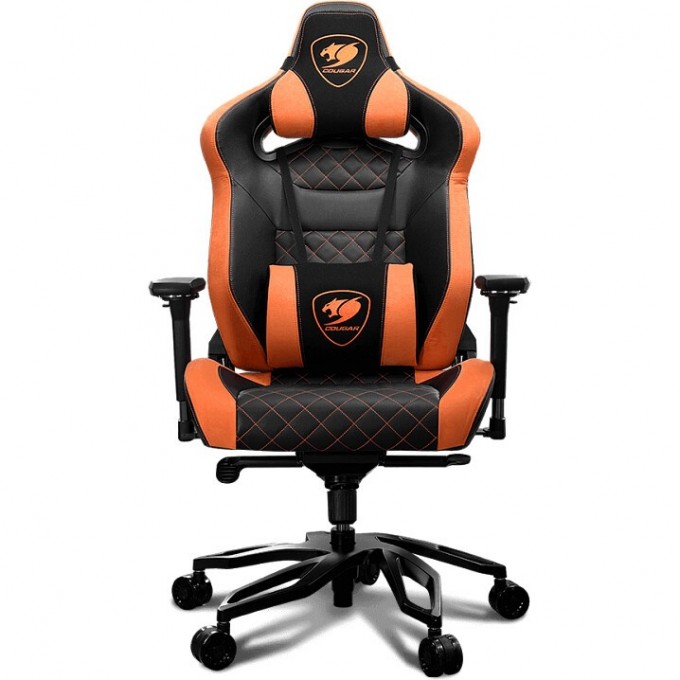 Кресло компьютерное игровое COUGAR BLACK-ORANGE THRONE Кресло компьютерное игровое COUGAR BLACK-ORANGE THRONE